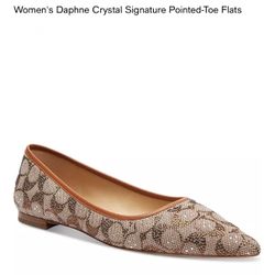 Women's Daphne Crystal Signature Pointed Toe Flats