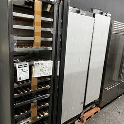 New SKS Panel Ready Built In Column Refrigerator Freezer Wine Cooler 78” Set