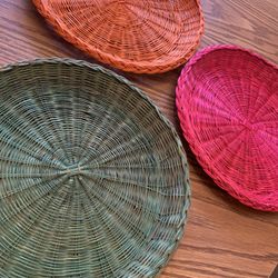 Wicker Paper Plate Holders