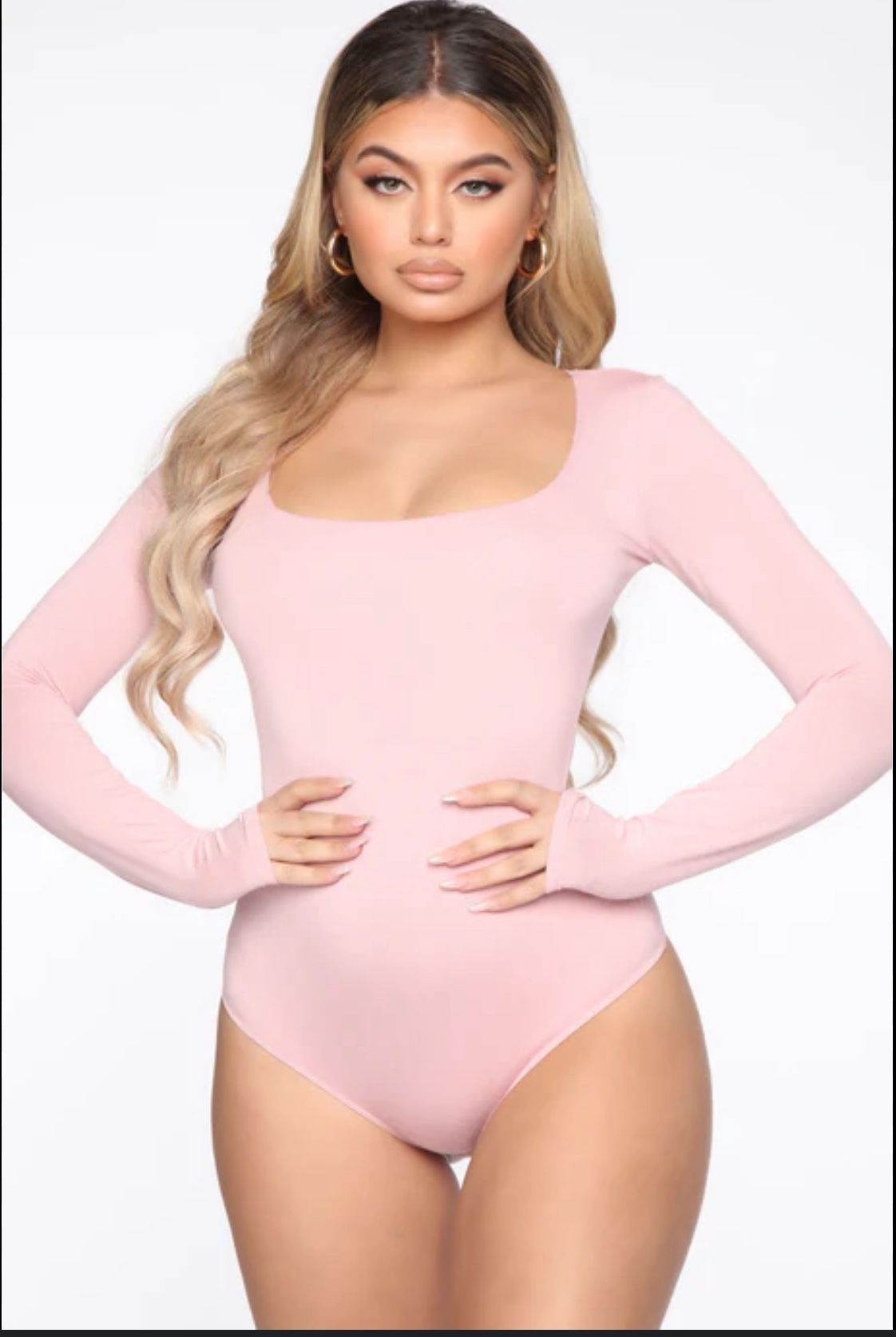 Ladies Bodysuit Pink