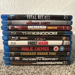 Blu Ray - 10 Movies (Used In Great Condition)