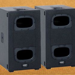 QSC KS Series Powered Bass System 12" Ported Enclosures 4000 Watts KS112 Package 🚨 Payment Options Available 🚨 No Credit Needed 🚨 