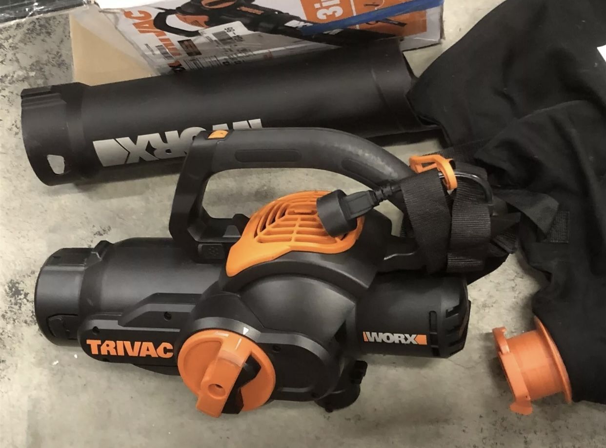 WORX 12 Amp TRIVAC 3-in-1 Electric Leaf Blower/Mulcher/Yard Vacuum