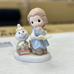 Precious Moments Disney Beauty And The Beast Follow Your Heart Belle Mrs Potts 