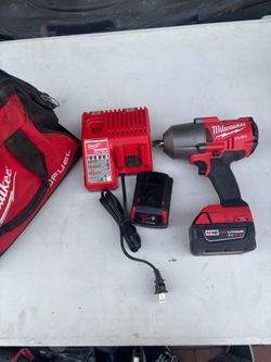 Milwaukee M18 Fuel Impact Wrench with Batteries and Charger