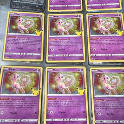 Mew celebrations lot pokemon