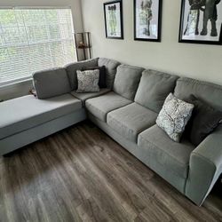 Modern Gray McDade Sectional Sofa from Living Spaces