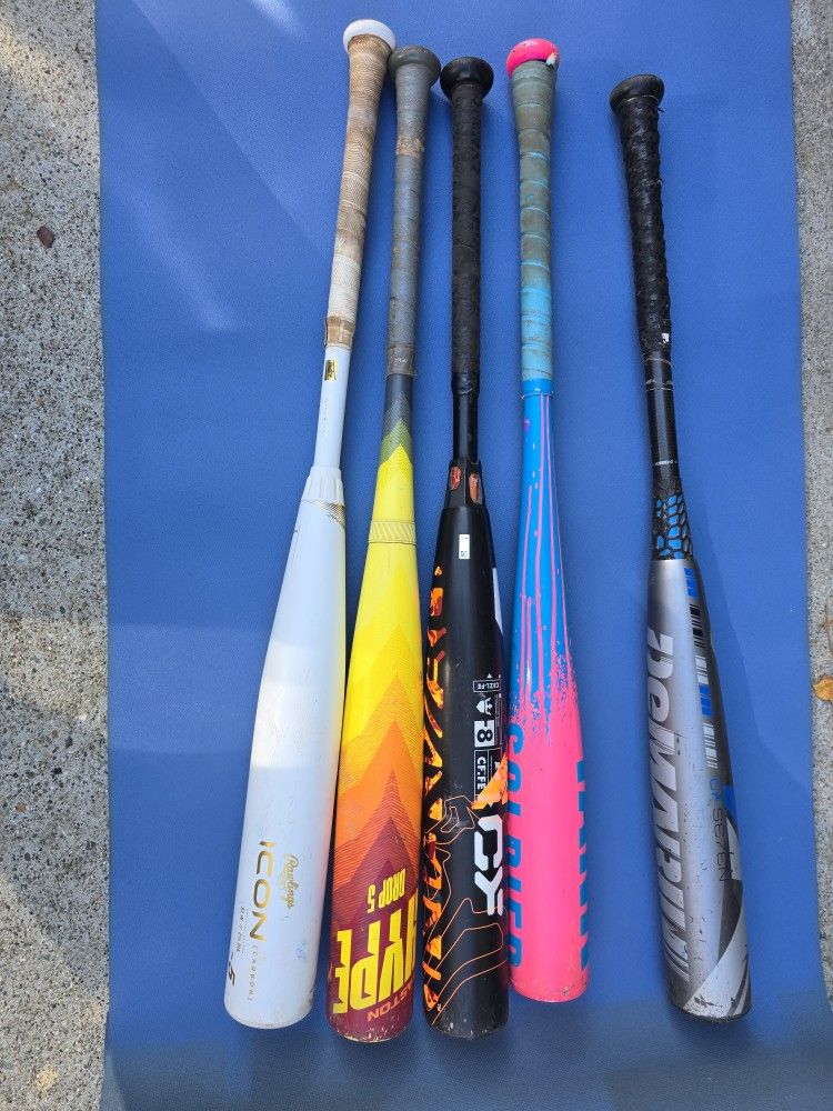 baseball bats for sale- used