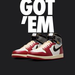 Size 8.5 Union x Jordan 1  Collaboration HV8563-600