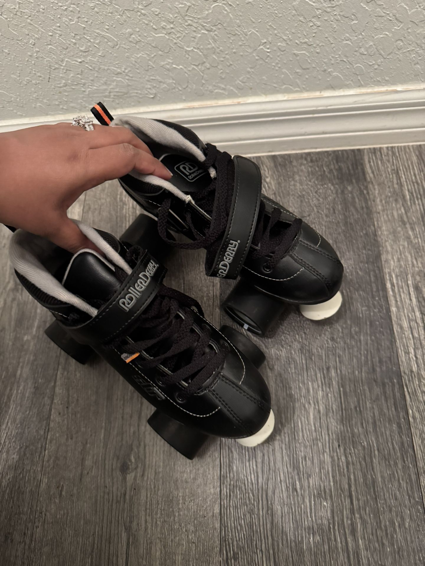 2 Pairs Of Roller Skates. Worn Once! MUST PICK UP
