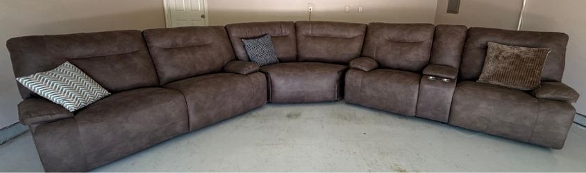 Ashley Furniture Next-Gen DuraPella Power Reclining Sectional + Matching Loveseat- Retails $3,000+ Only $575!