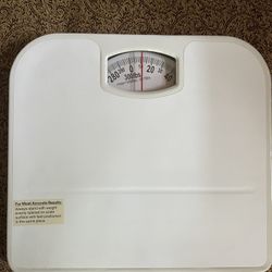 White Bathroom Scale 300 Lb