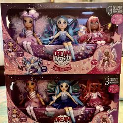 Dream Seeker Magical Fairy Fashion Doll 3 Pack, Candice, Lolli-Ana and Coco, Girls 5+