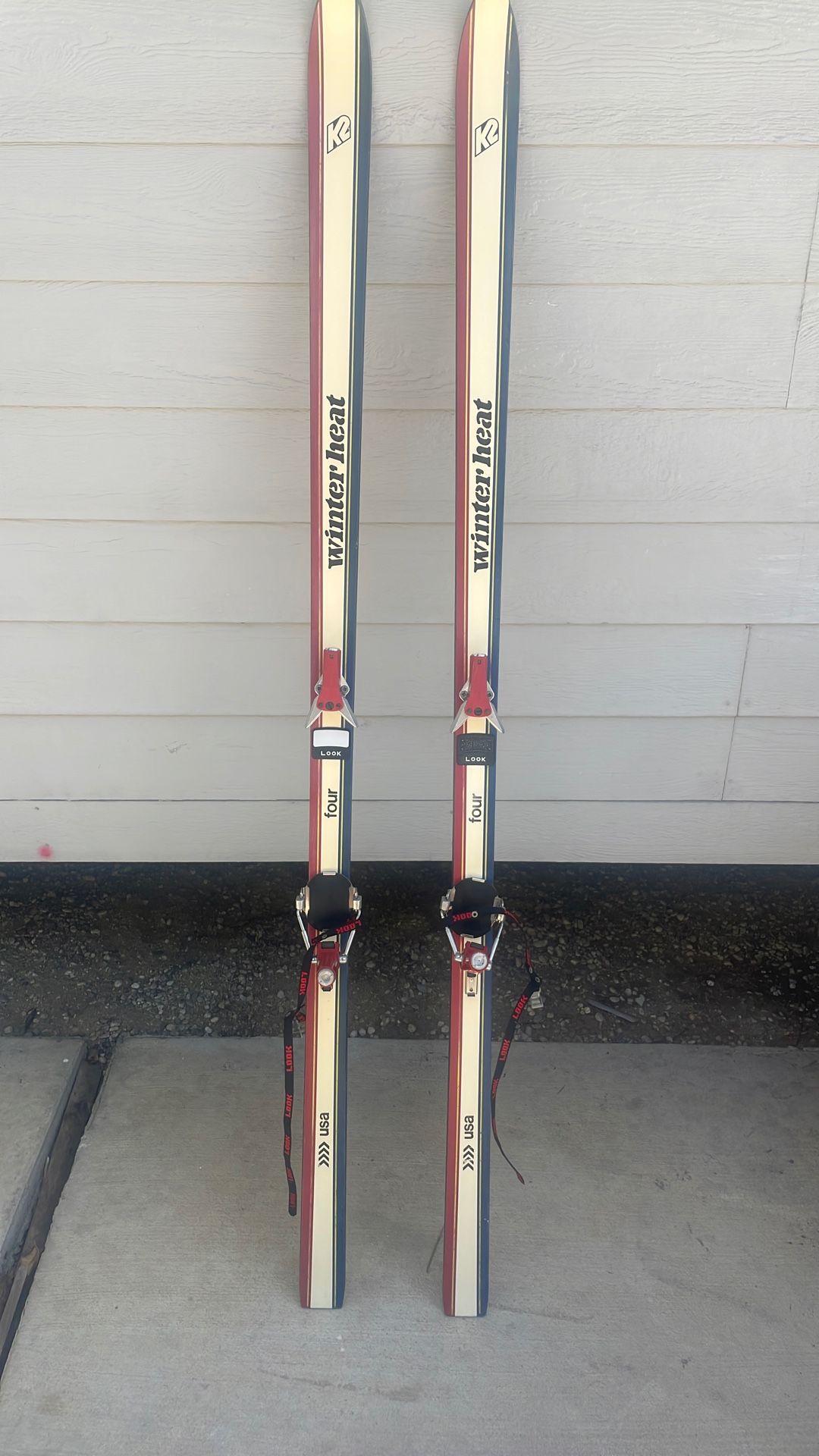 K2 Winter Heat Four, Red, White And Blue 200 cm. Look N17 Bindings
