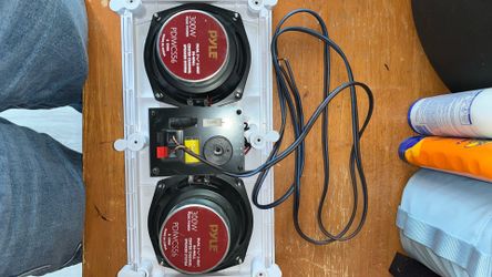 2 PYLE PDIWCS56 Dual 5 1/4” 2-way IN-WALL center channel speaker system