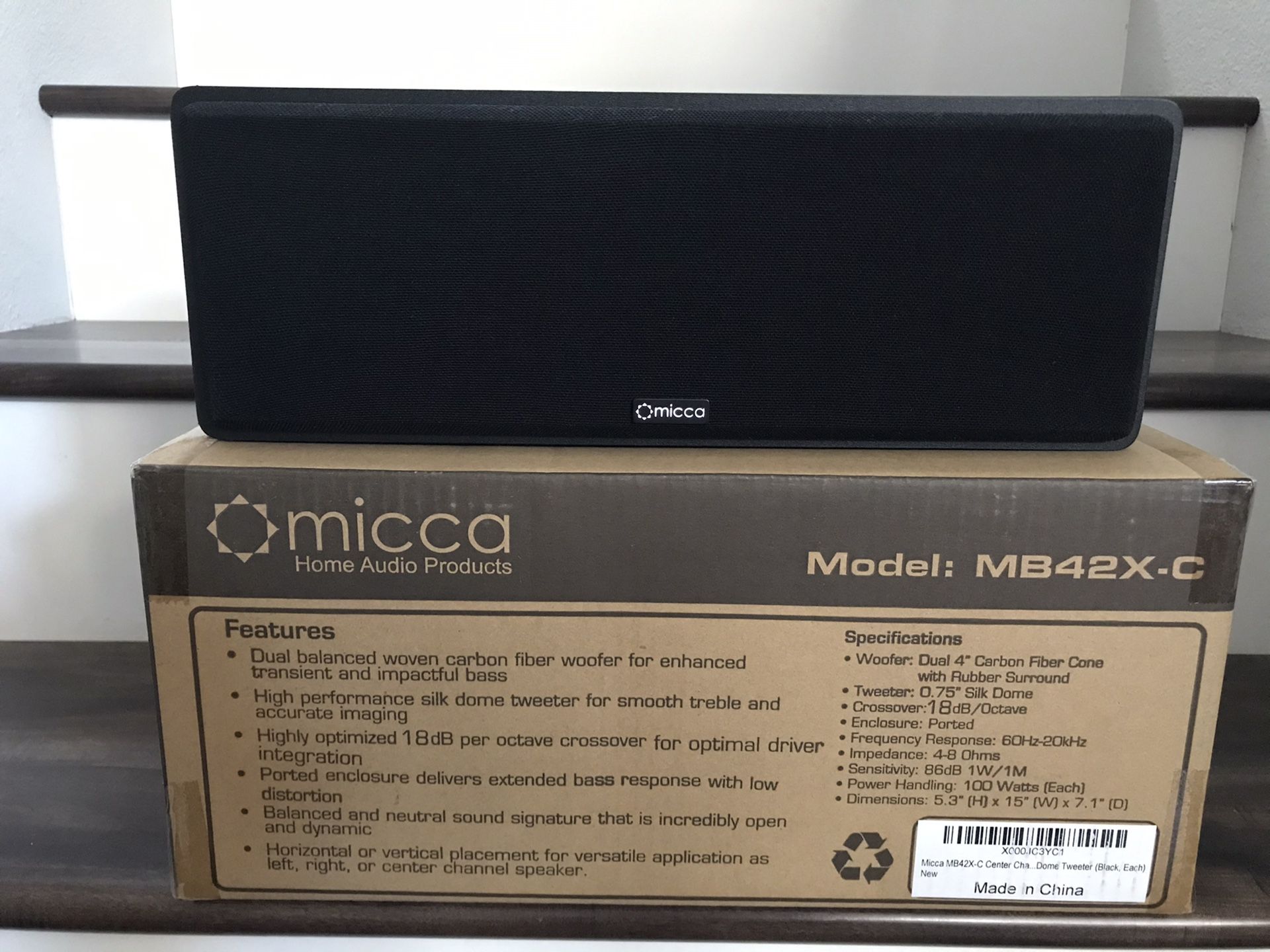 Micca MB42X-C center channel speaker