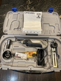 Dremel Rotary Tool with accessory kit.
