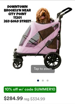 Pink Pet Gear stroller