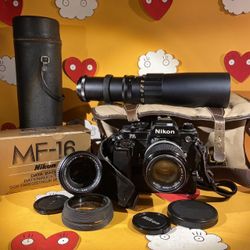 Nikon Black and Silver Cameras-and-accessories (off164)