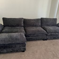Dark Gray Sectional Sofa 