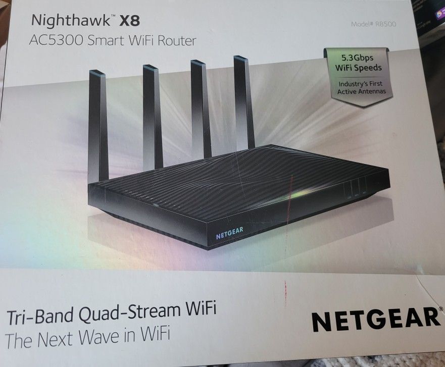 NETGEAR Nighthawk Router X8 AC5300 Tri-Band Smart WiFi Router 
