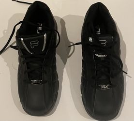 Fila Fulcrum 3 Black w/ Silver Athletic Sneaker Men Size 10 Style 1SC50117-010