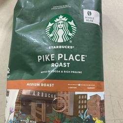 WHOLESALE: Starbucks Pike Place Whole Bean (28oz) - $7.75/Bag