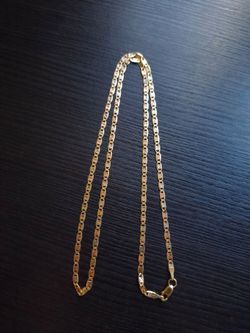 14K tricolor chain