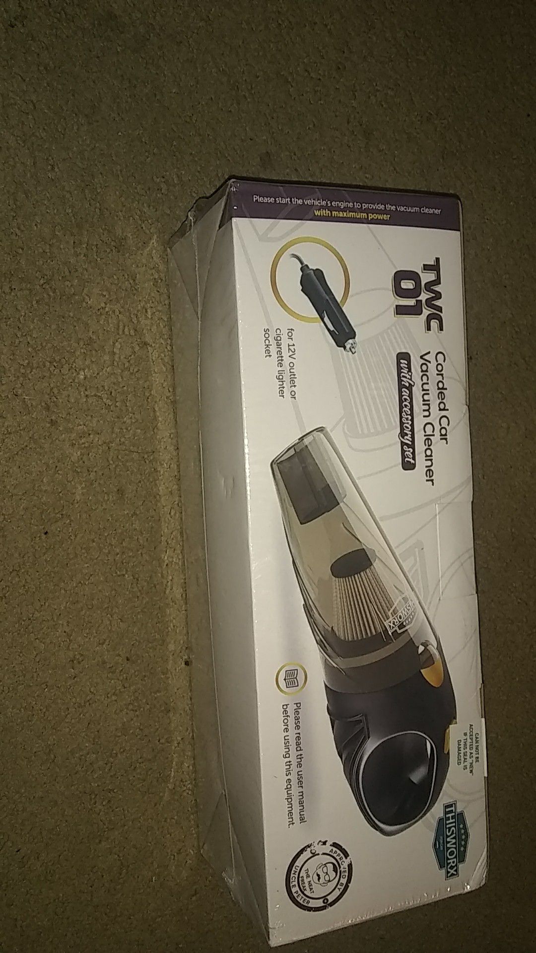 New car vacuum with accessories
