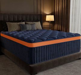 Luxury Hotel 12 Inch Hybrid Full Size Mattress In A Box, 2026 Upgraded 4X Stronger Support Medium Firm
