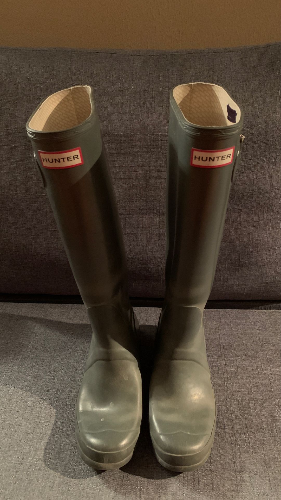 Hunter Rain Boots Tall Gloss Size 7F