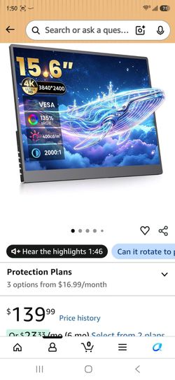 4K Portable Monitor - 15.6