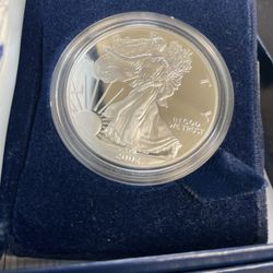 2002 Silver American Eagle One Dollar Coin