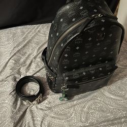 *Best Price*MCM Backpack And Belt Matching Set  Black Visetos