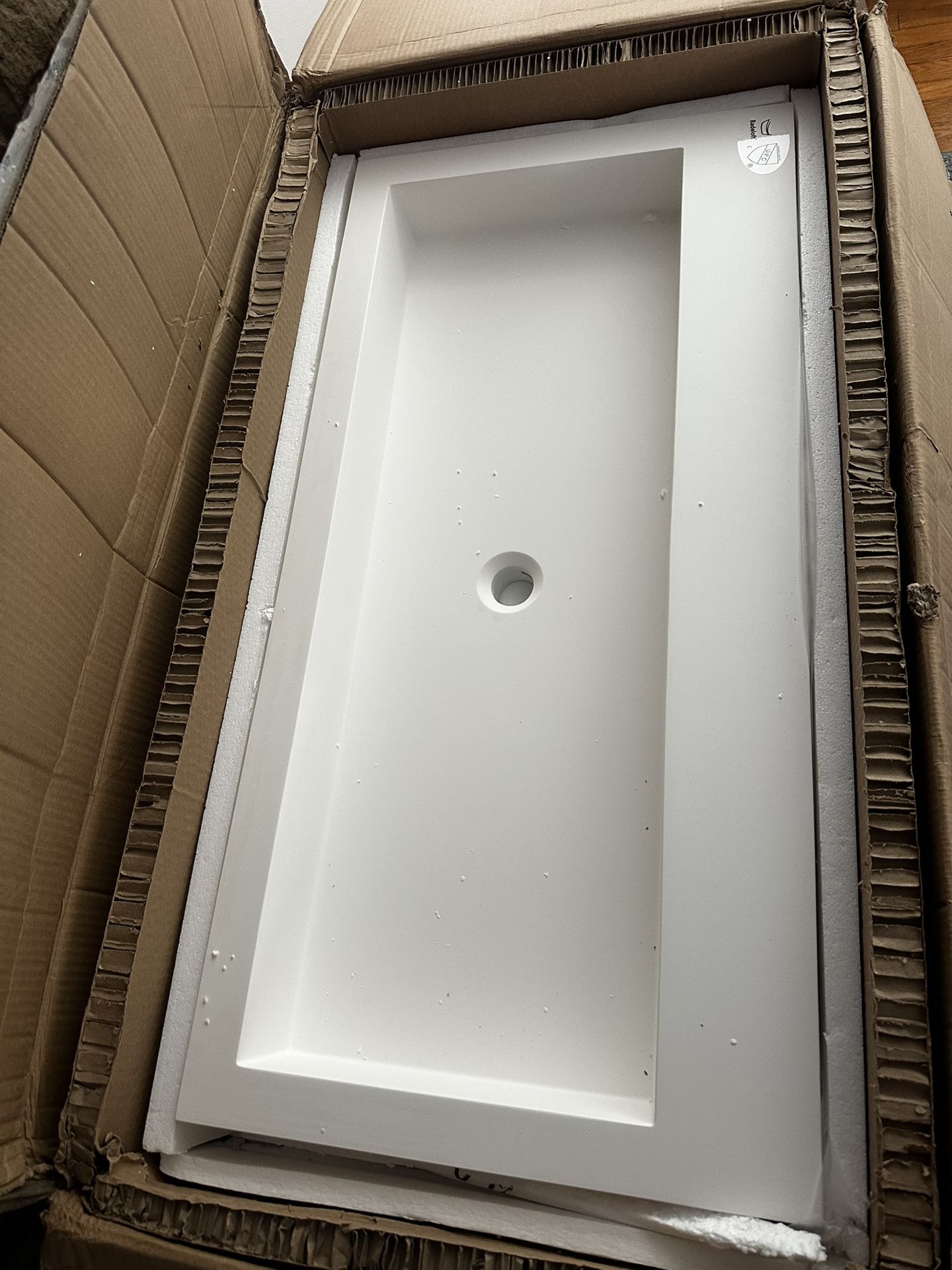 BRAND NEW Badeloft Stone Resin Wall Mount Sink