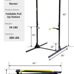 Korser Collapsible Pull Up And Dip Station