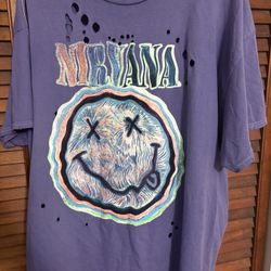 Oversized Purple Nirvana Tee
