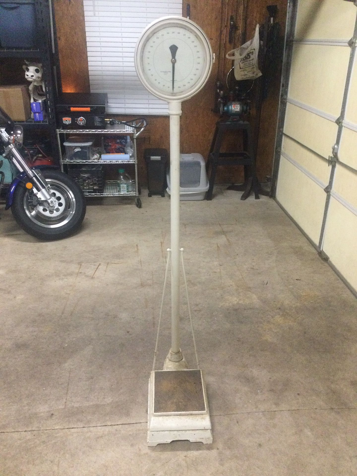 Antique 5.6ft Tall John Chatillion & Sons Lollipop Scale