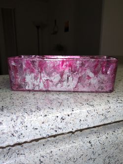 Handmade Multicolored Rectangular Glass "Catch All"