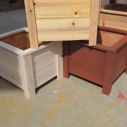 Wooden planters