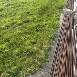 40 Plus Sticks Of 20ft Long Rebar. I Believe Half Inch Or 3/8