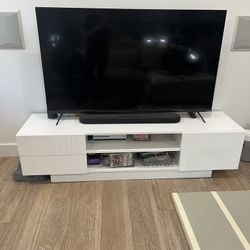 White Media/TV Stand (TV Not Included)