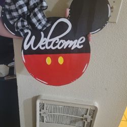 Mikey Mouse Door Welcome Sing