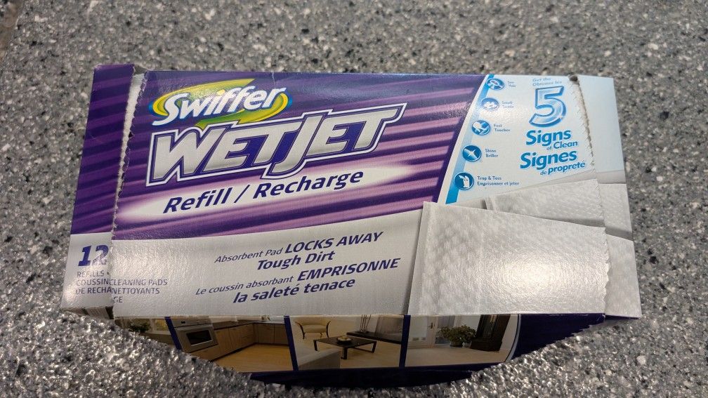 Swiffer WET JET 14 Count Pad Refills Floor Wipping Cleaning Washing Mopping Pads