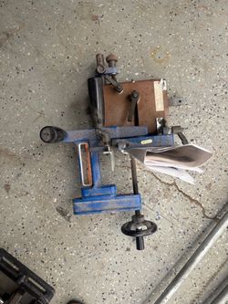 heavy-duty cast iron table saw tenoning jig.
