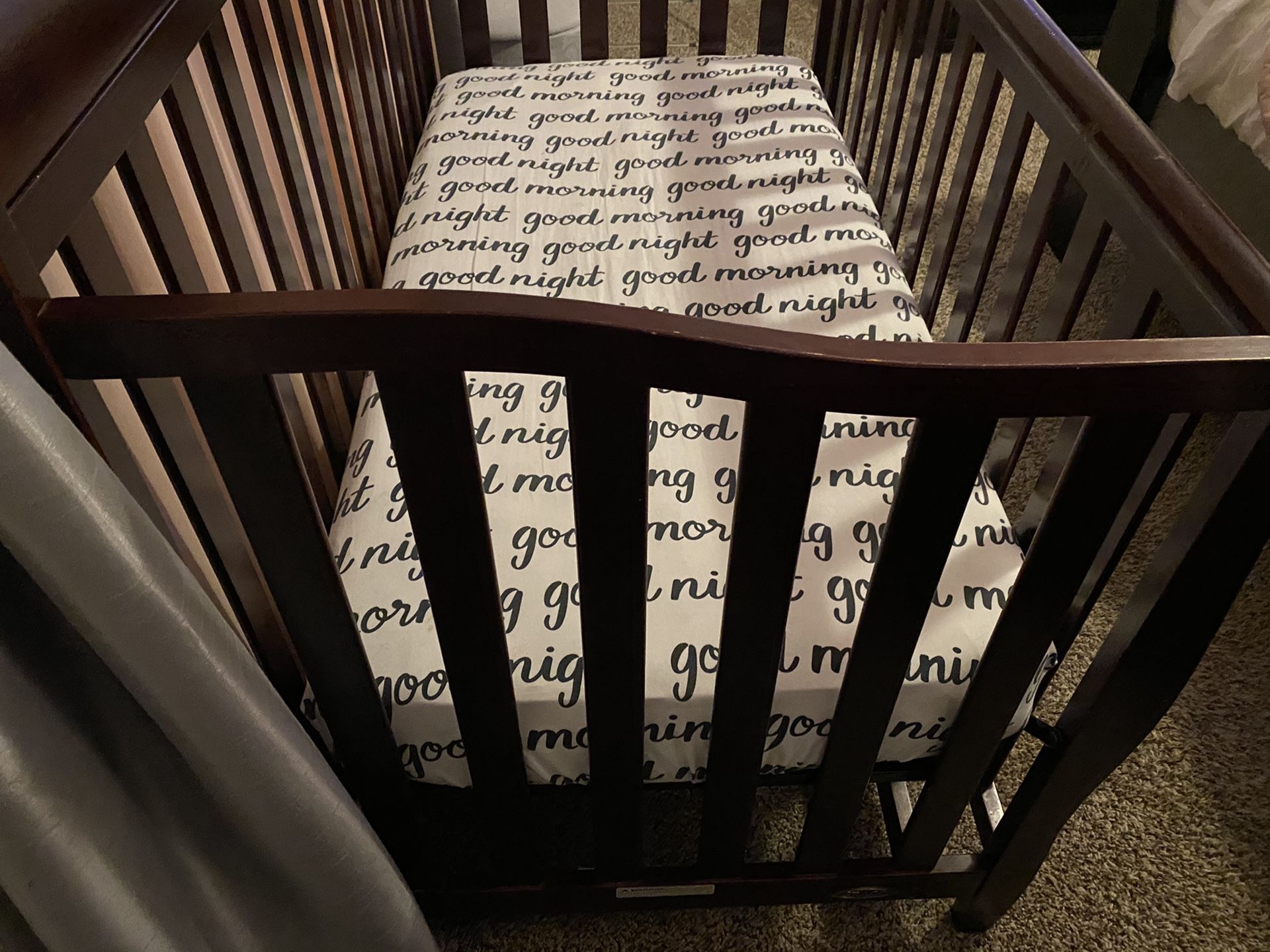 3 in 1 Crib with Mattress