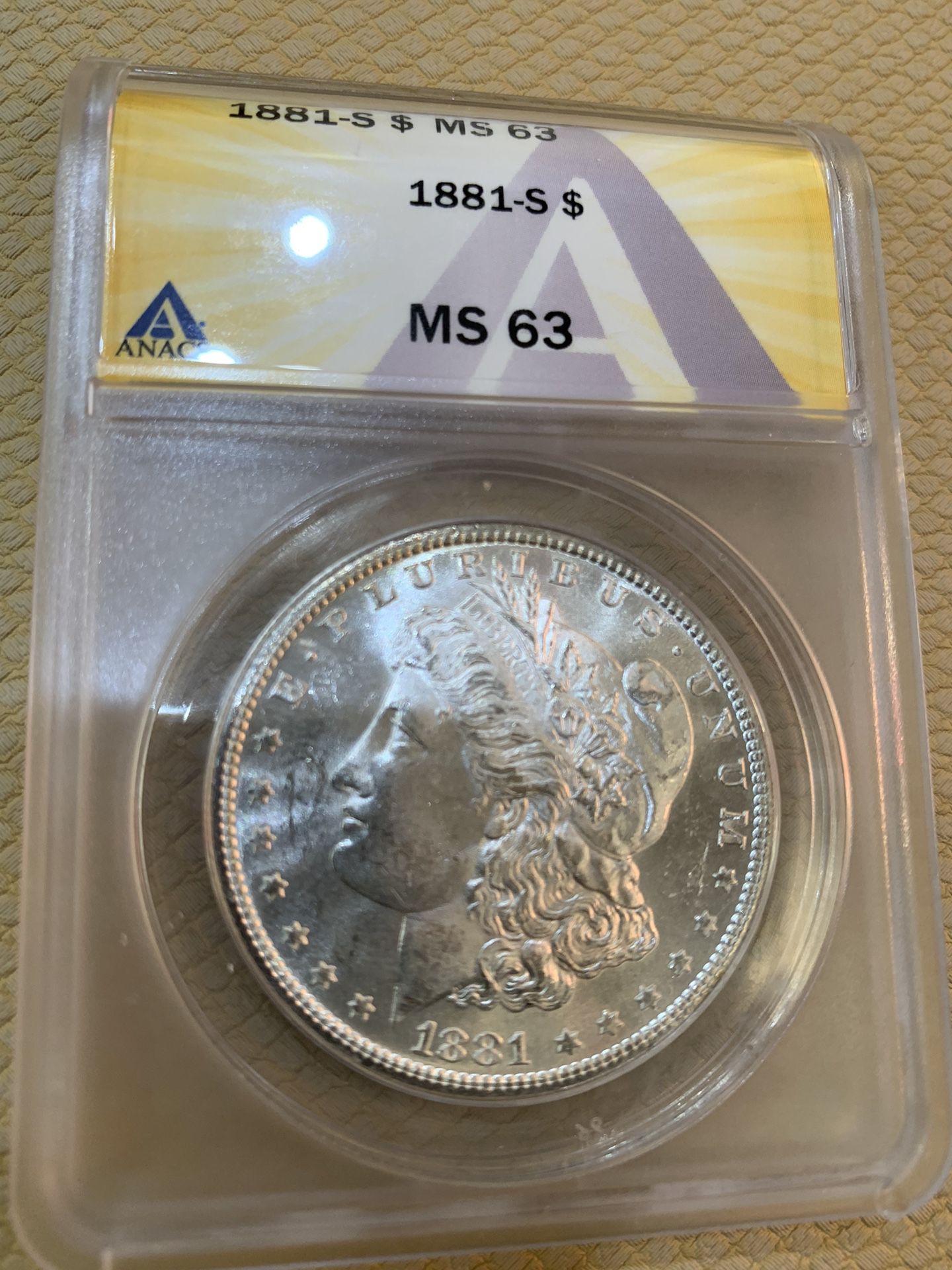 1881 S Morgan Silver Dollar Uncirculated 
