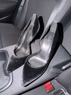 Michael Kors Black Velvet Pointed-Toe Heels Size 8