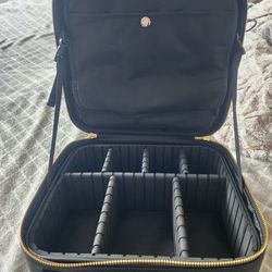 Makeup train case travel bag