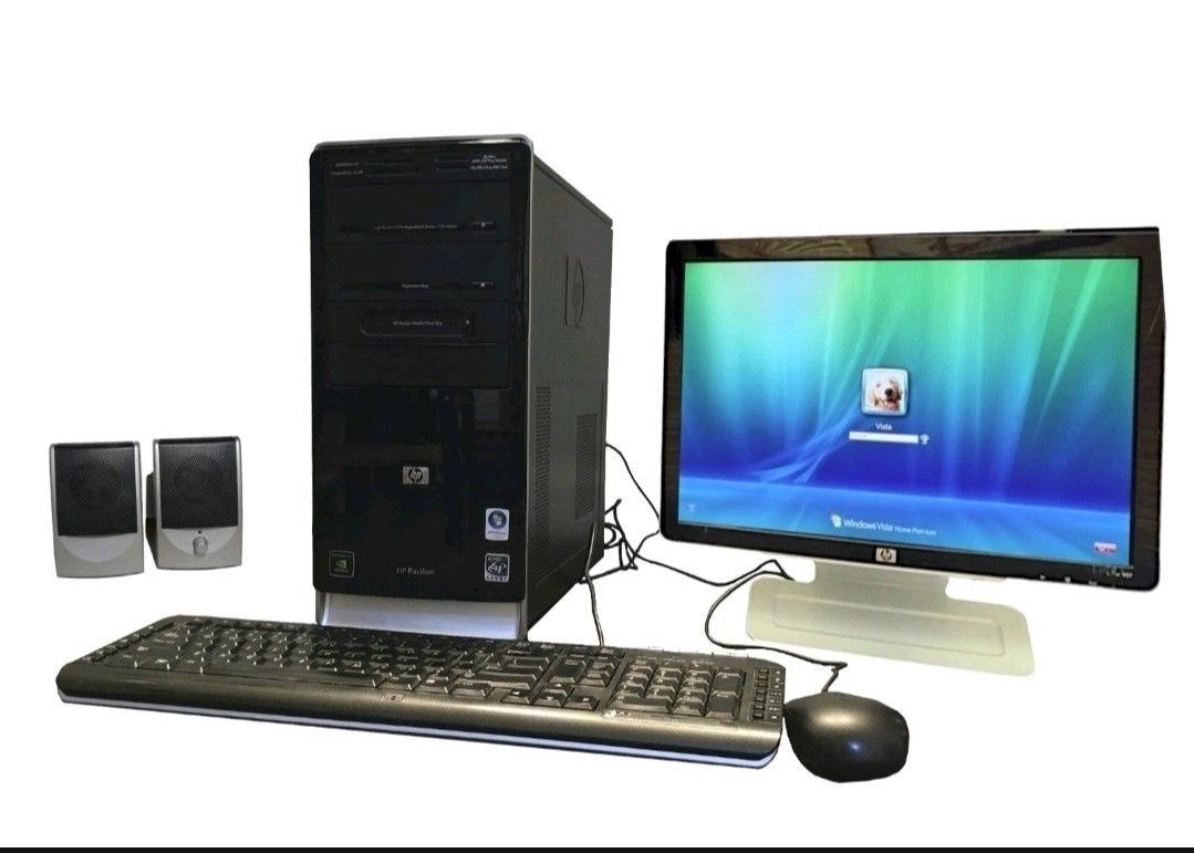 HP Computer & Monitor - HP Pavilion a6228x with Windows Vista Home Premium - Vintage System 